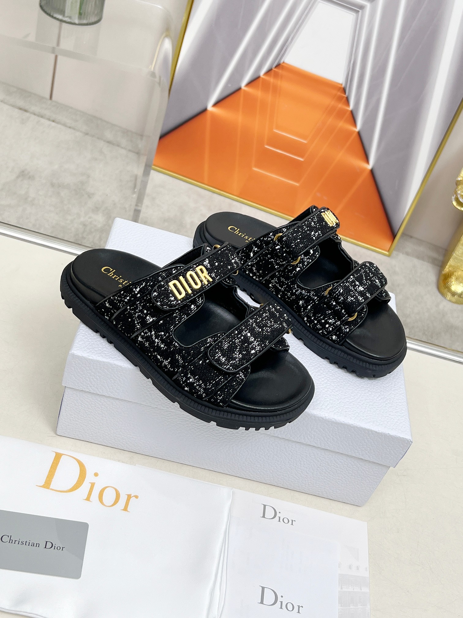 Dior Women's Classic Thick Sole Sandals | Designer Inspired, Comfortable & Stylish 1 Dior Women's Classic Thick Sole Sandals | Designer Inspired, Comfortable & Stylish