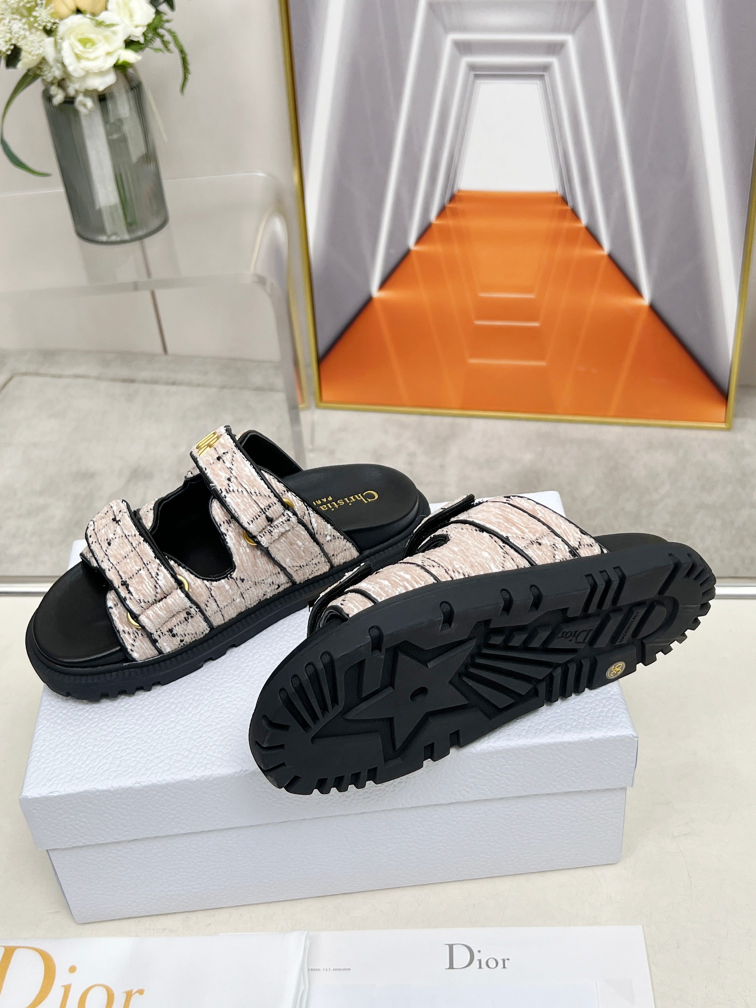 Dior Women's Classic Thick Sole Sandals - Designer Inspired Comfort Slides 6 a1743342063358 0041