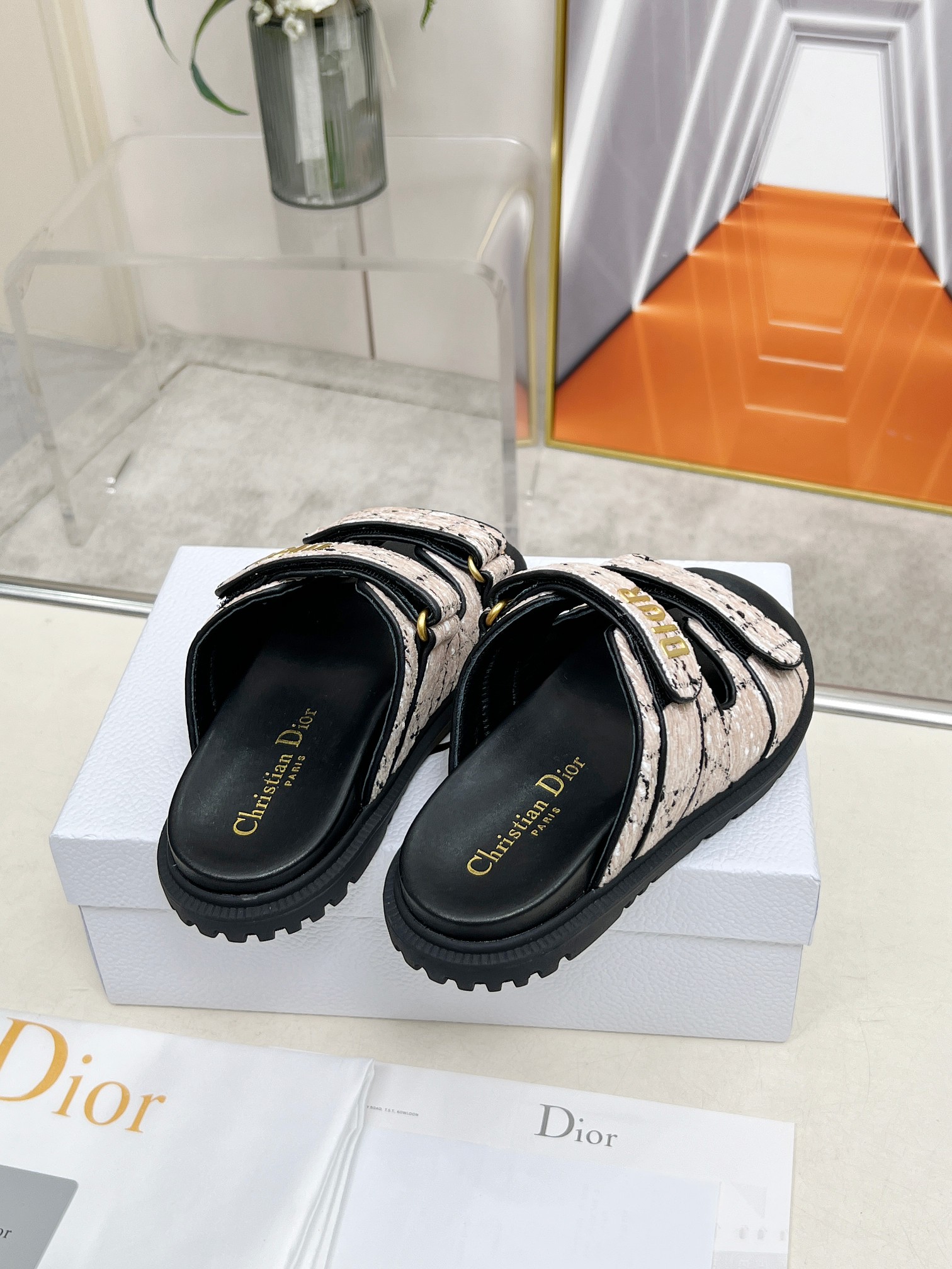 Dior Women's Classic Thick Sole Sandals - Designer Inspired Comfort Slides 8 a1743342065017 8360