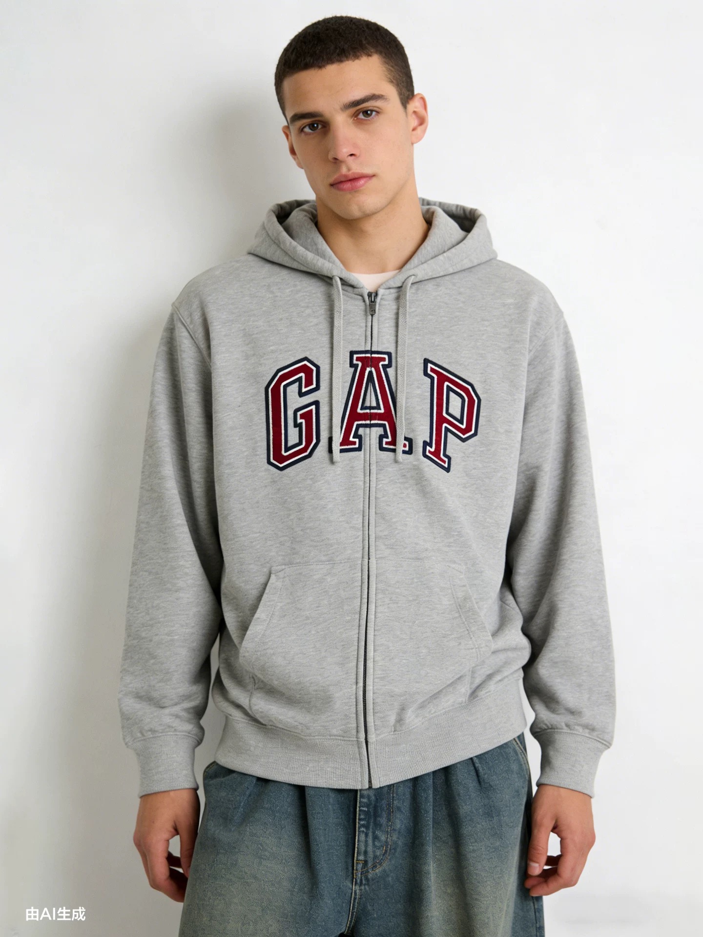 140💰（编号78）
正品GAP 连帽拉链卫衣外套
男女同款 内里薄绒 带抽绳 胸前贴布刺绣logo 百搭单品 叠穿 内搭都很不错 
黑色 灰色 S-XL 现货秒发