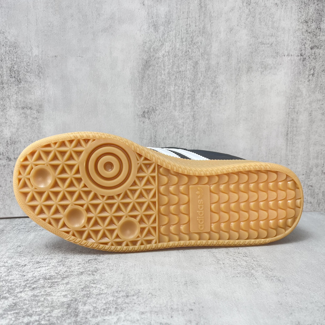 Fashionable Leather and Skin Shoes with Thick EVA Soles in SAMBA Style - 图片 8