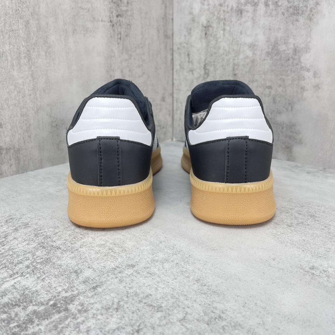 Fashionable Leather and Skin Shoes with Thick EVA Soles in SAMBA Style - 图片 5