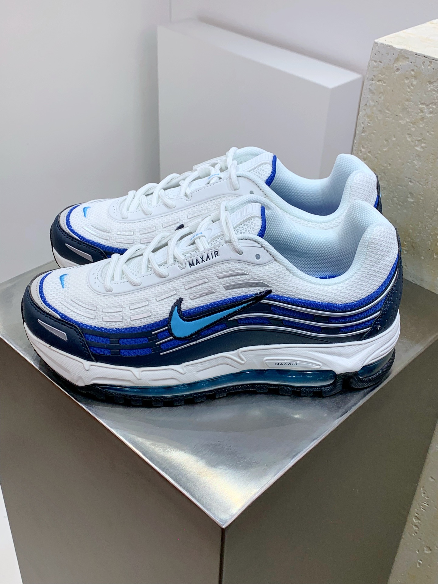 Comme Des Garcons Homme Plus x Nike Air Max TL 2.5 White Blue Sneakers