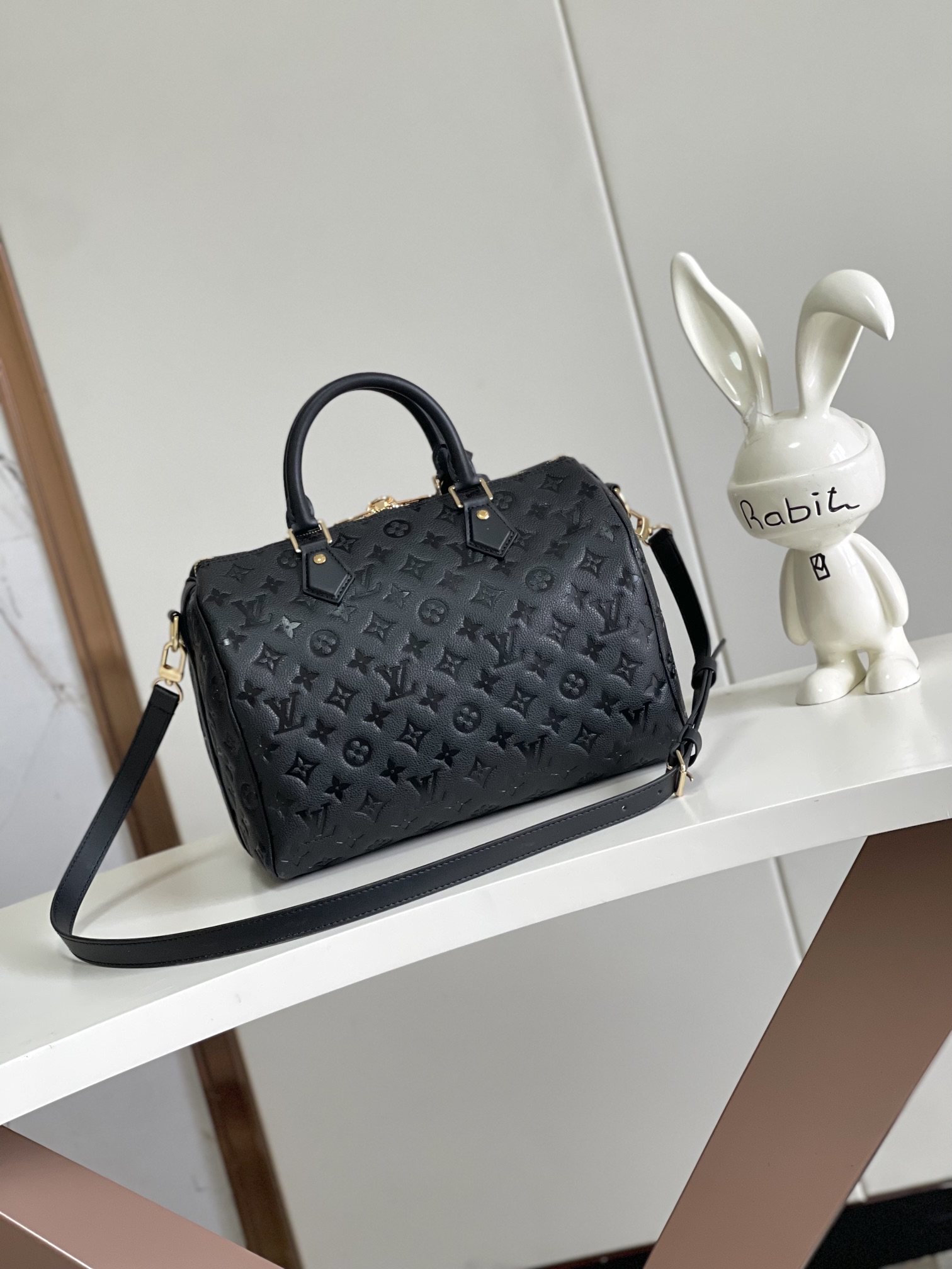   顶级原单  动态芯片 新品出货- 顶级高版本 SPEEDY SOFT 30 手袋	】M47186黑色