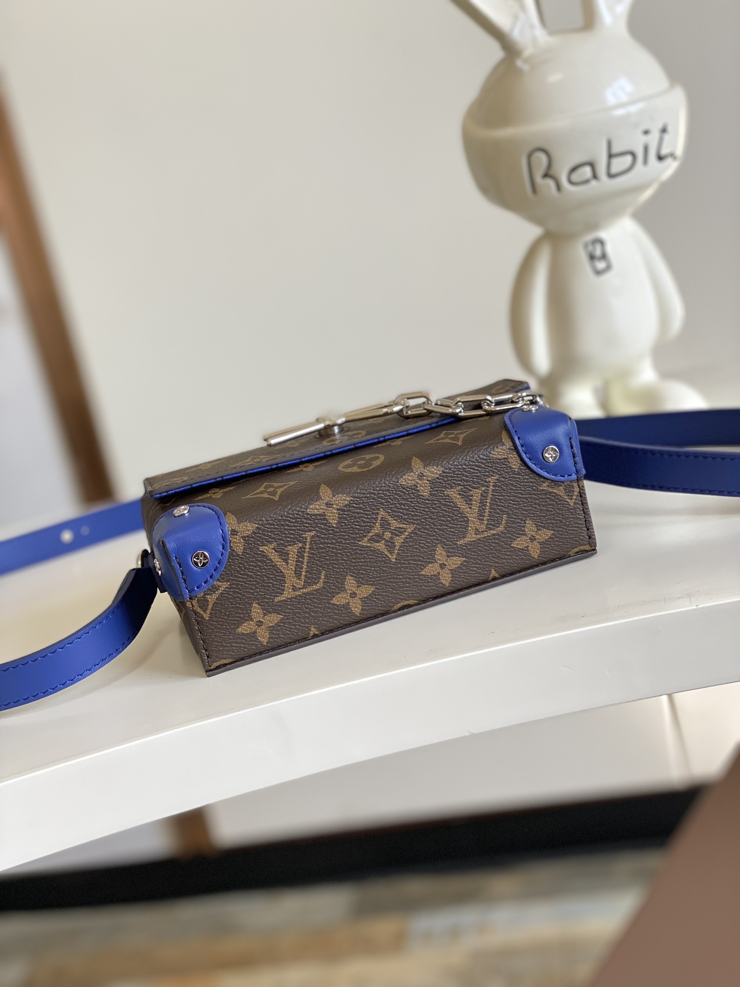 顶级原单 动态芯片 M12810蓝本款 Steamer 迷你手袋取材 Monogram Eclipse