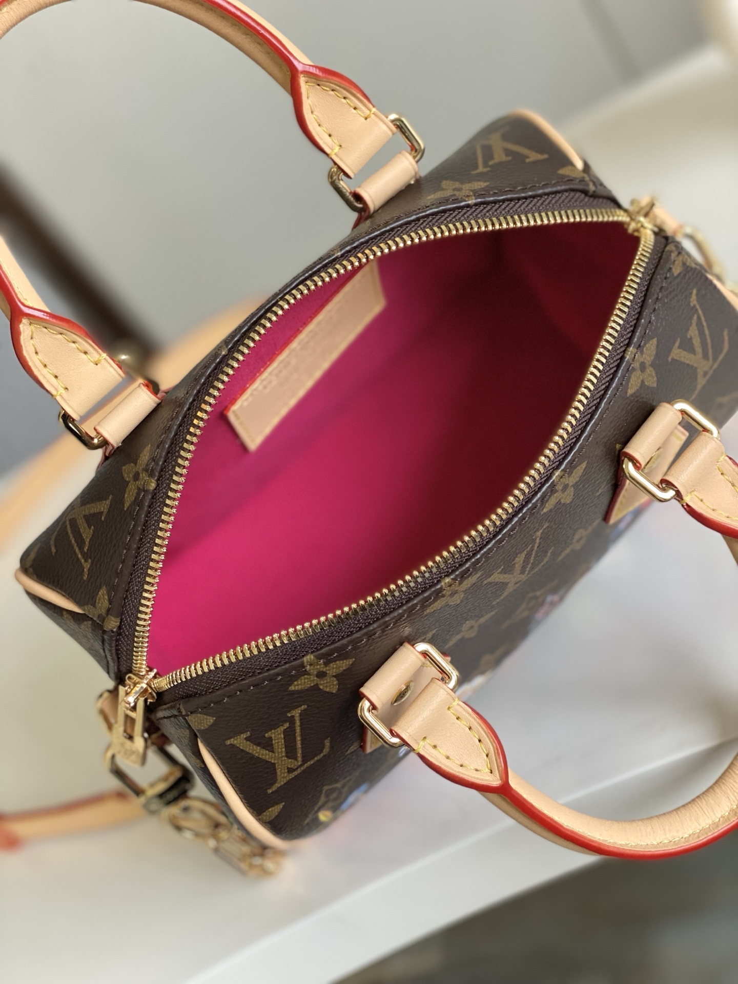M14175本款 Speedy Bandoulière 20 手袋融合 Monogram 帆布和牛皮