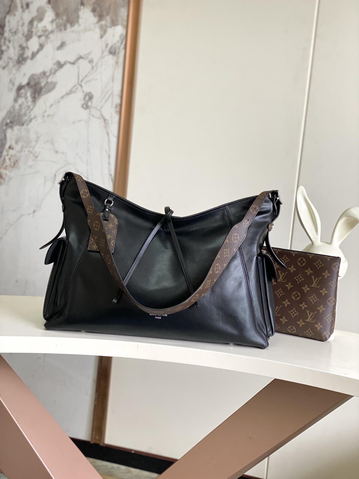 P640 [Haiyuan Waidan Dushi Home Photography] Semiacero 163 chip [Bolso CARRY ALL TRAVEL BAG] m15175 Negro Este bolso Ca…