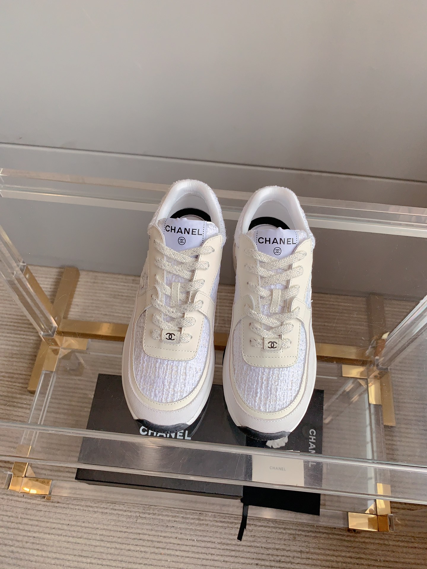 NO:229948,CHANE's latest wool thick-soled sneakers, newly upgraded tweed splicing fabric, super good-looking autumn and winter matching, light and comfortable, fashionable and retro, size 35-39 (40 41 42 custom made), casual shoes/sports, chanel, sneakers19860909CHANE*新款毛呢厚底运动鞋  全新升级花呢拼接面料 秋冬搭配超好看 轻便舒适 时髦复古 尺码35-39（40 41 42定做）,休闲鞋/运动鞋,chanel,sneakers,Women's Shoes