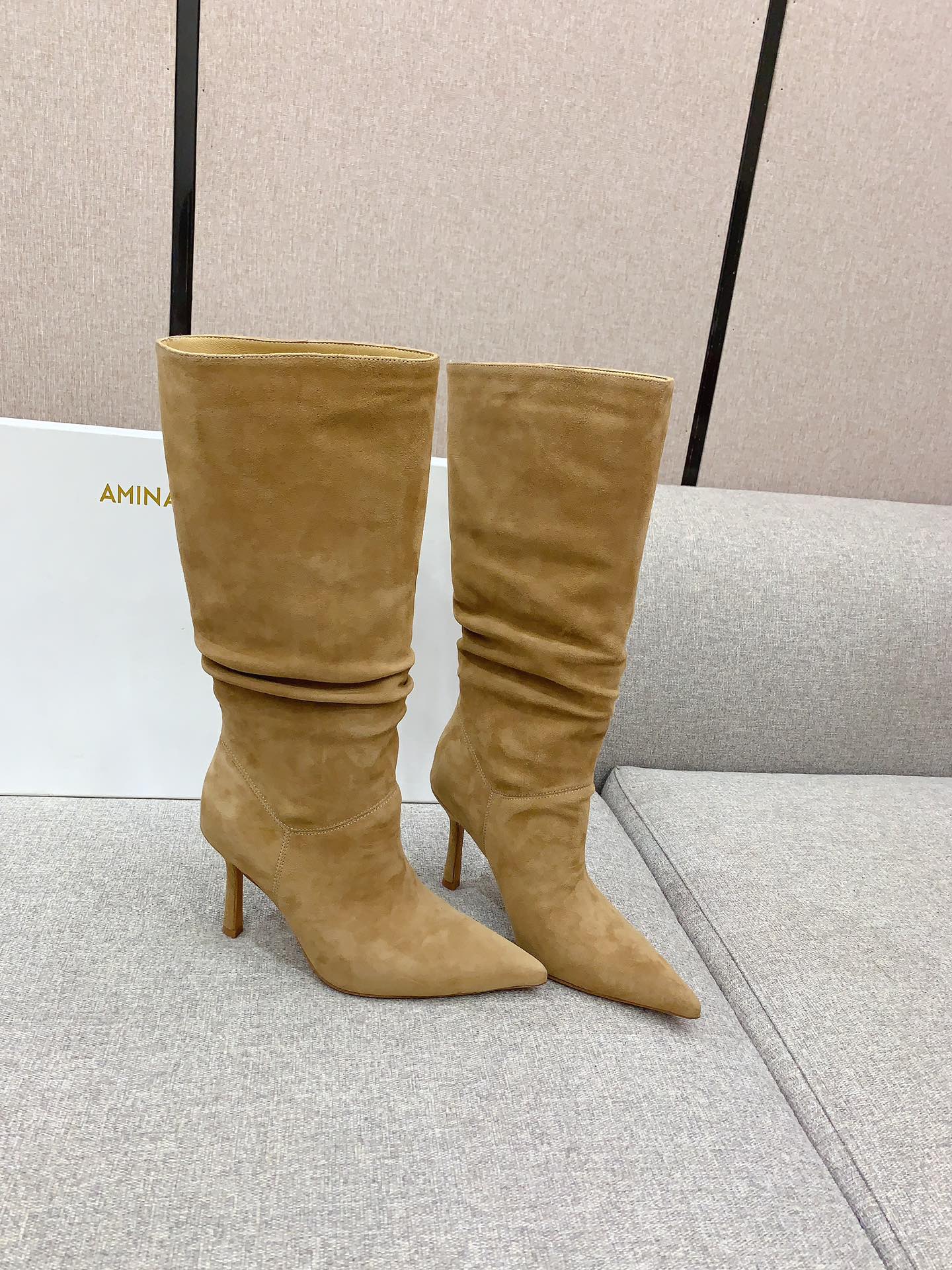 New High and Long Boots by Amina Muadd: 8.5cm Tall, Sizes 35-39 - 图片 2