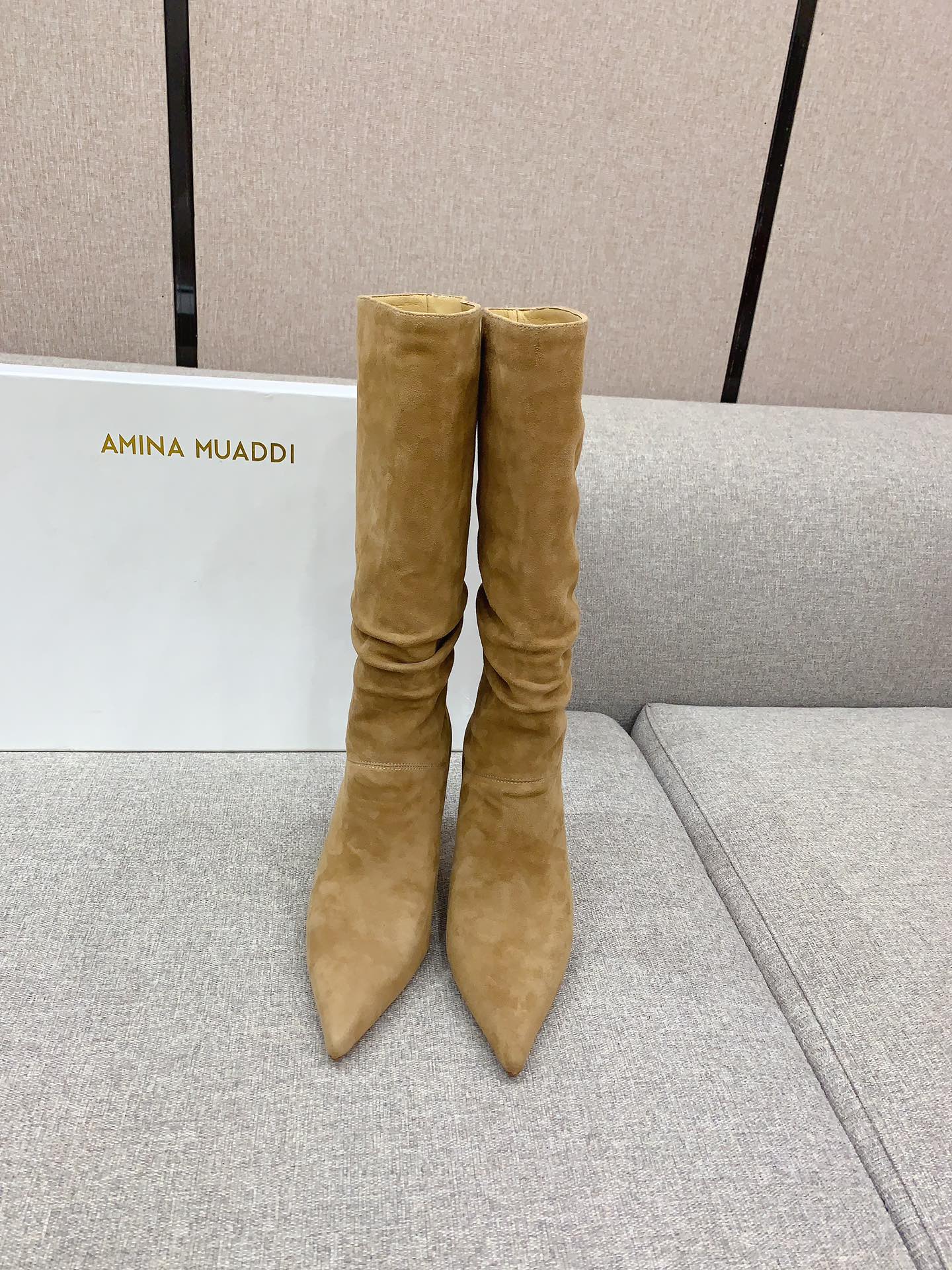 New High and Long Boots by Amina Muadd: 8.5cm Tall, Sizes 35-39