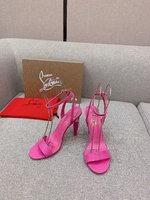 Christian Louboutin Shoes High Heel Pumps Sandals 2023 Luxury Replicas
 Genuine Leather Patent Sheepskin