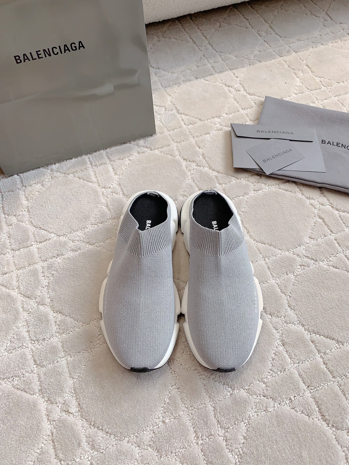 Balenciaga Chaussures Demi-Pantoufles Unisexe Tricot