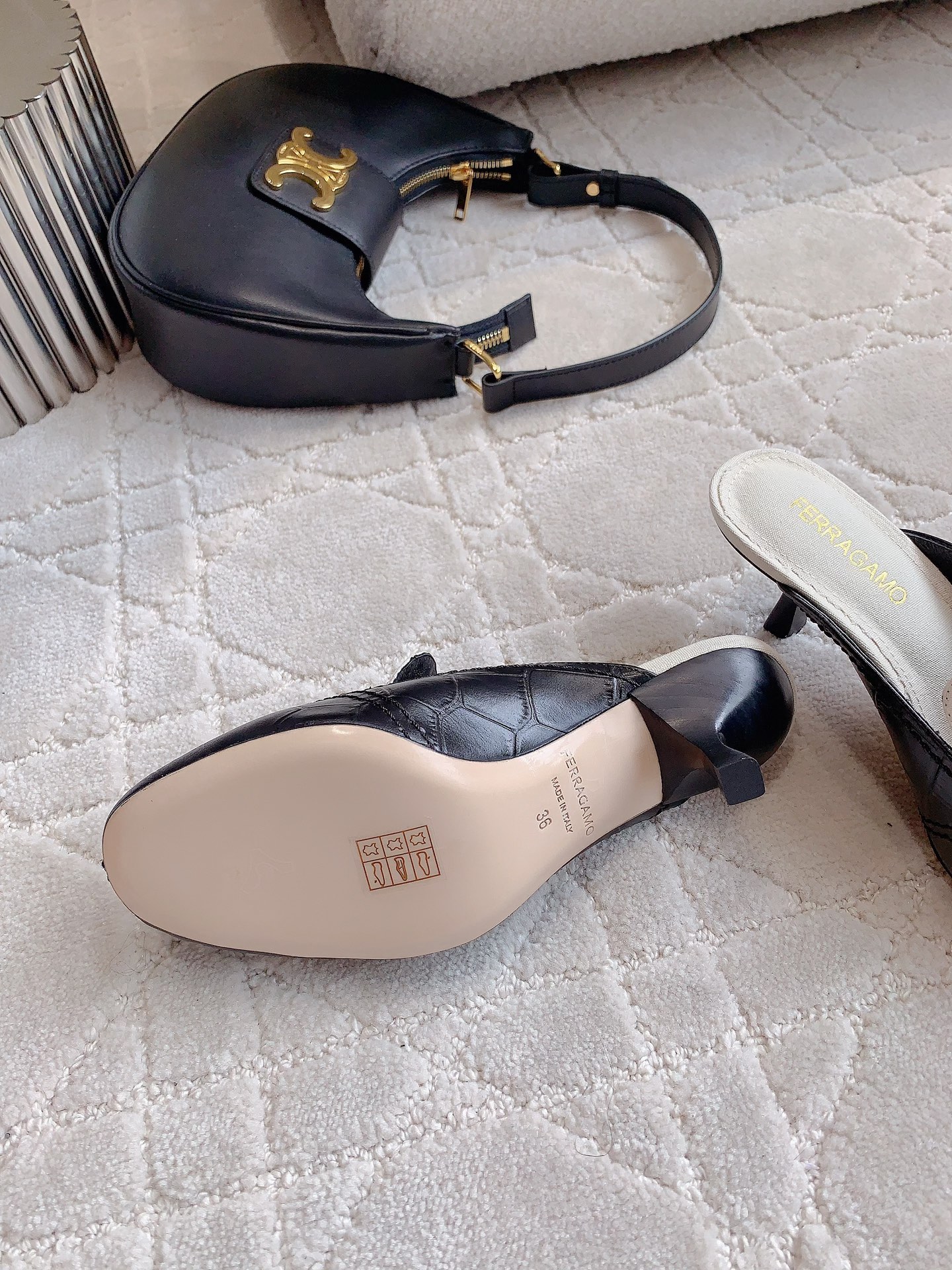Ferragam’s Elegant Half-Shoe: 588, Oxen Skin, Italian Leather, Size 35-39 - 图片 9
