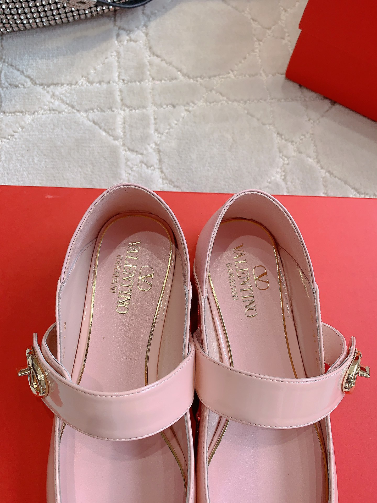 Valentin’s New Mary Jane Flats: Italian Leather, V-Buttons, Size 35-39, $750. - 图片 6