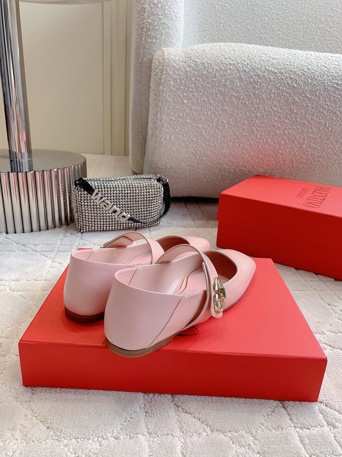 Valentin’s New Mary Jane Flats: Italian Leather, V-Buttons, Size 35-39, $750. - 图片 8