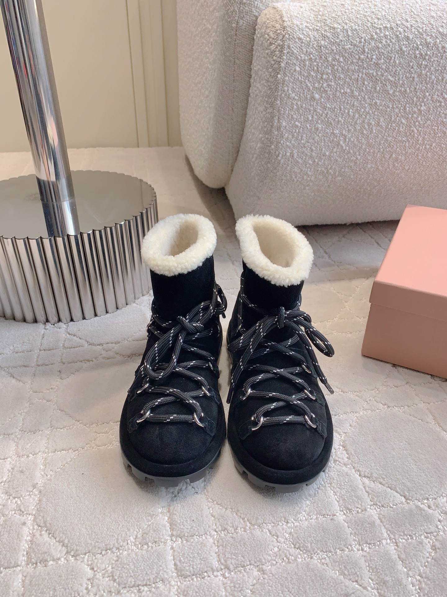 MiuMiu Botas de nieve Lana