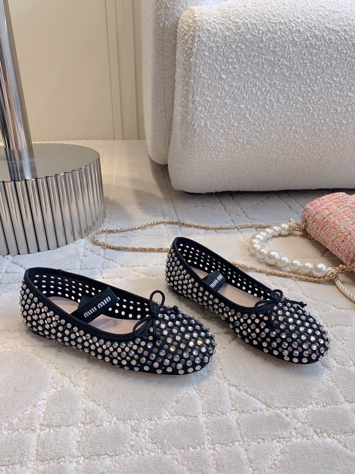 Luxurious Drill Ballet Shoes: Miu’s Dream Shoes in Size 35-39. - 图片 3