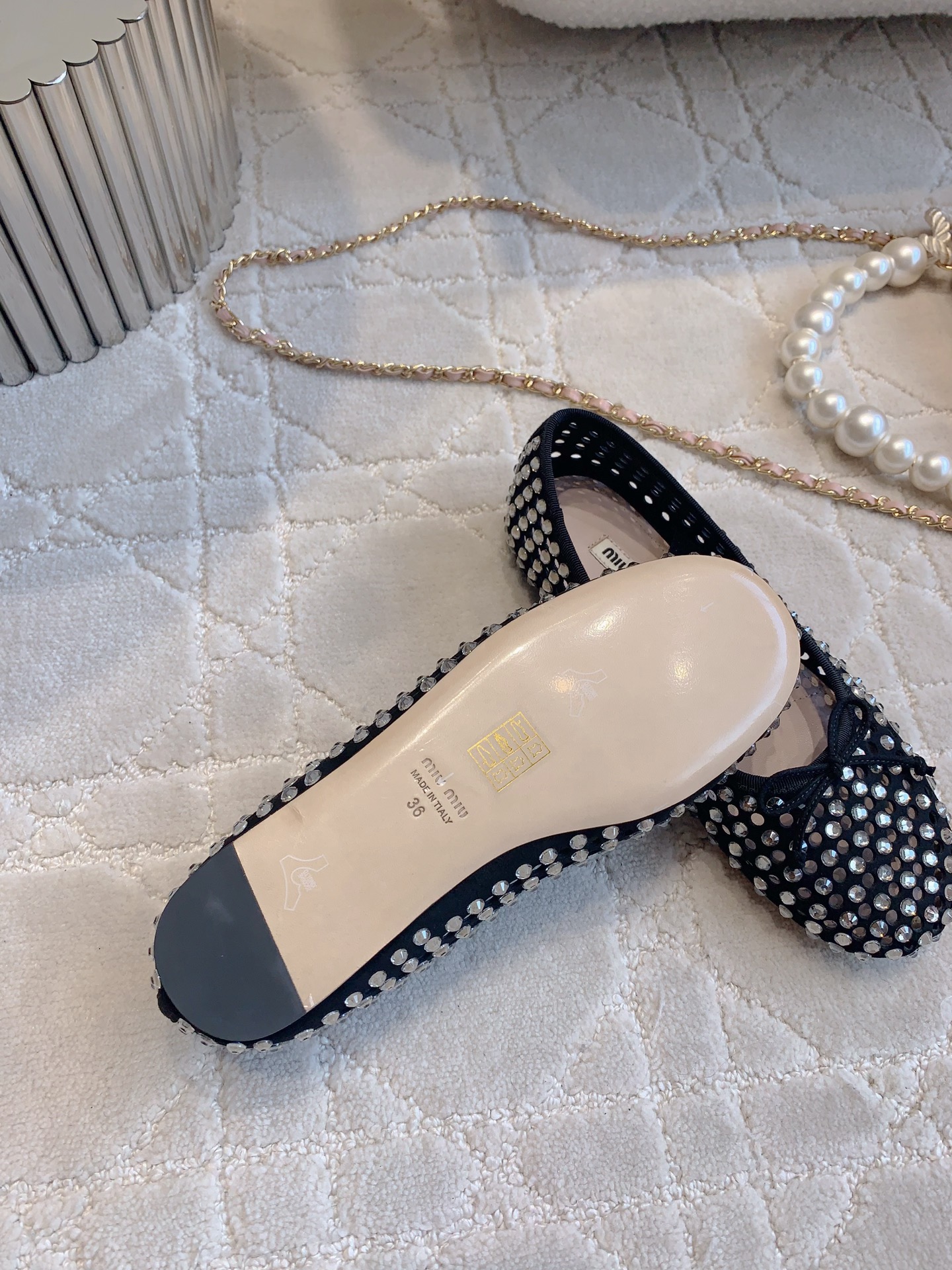 Luxurious Drill Ballet Shoes: Miu’s Dream Shoes in Size 35-39. - 图片 9