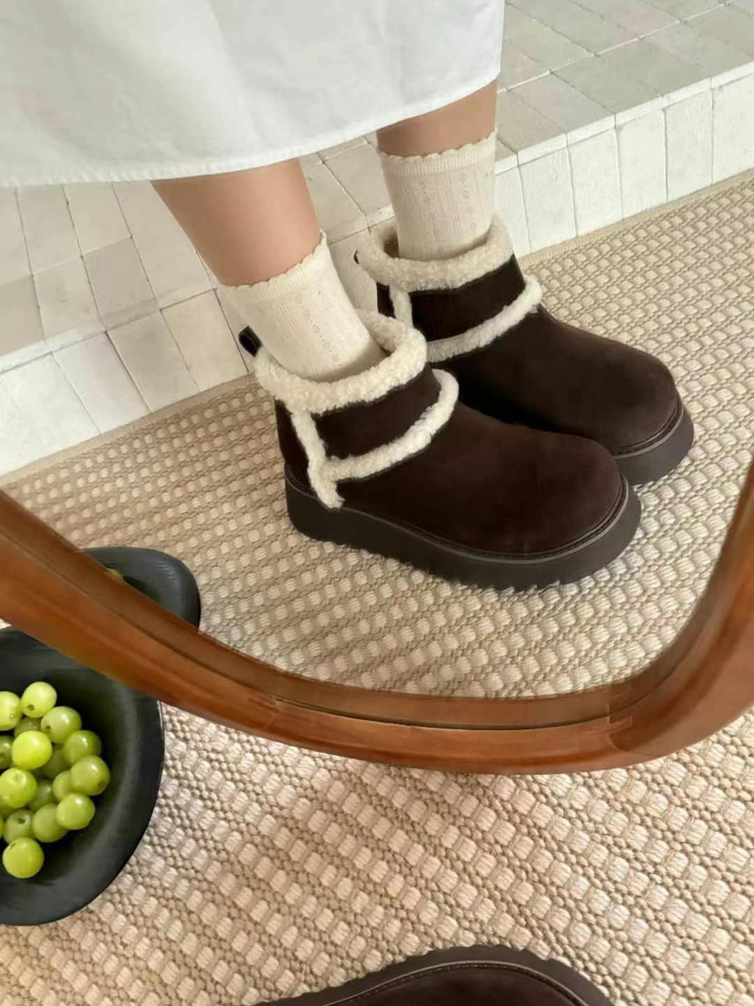 NO:616460,On-foot demonstration, snow boots, boots19860909上脚示范,雪地靴,boots,Women's Shoes