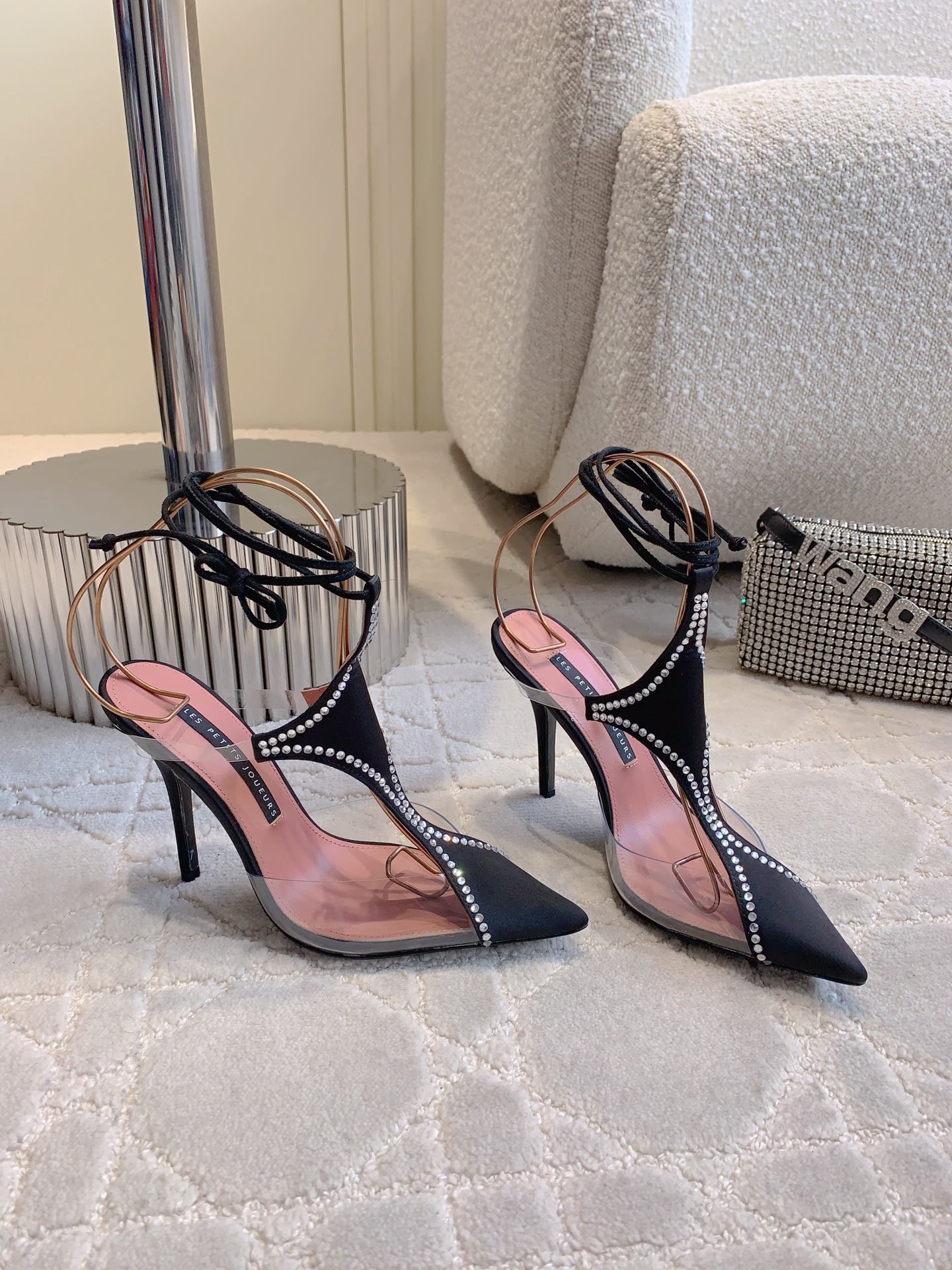 Stylish High Heel Shoes: Les Petits Joueurs’ Elegant Italian Collection, Priced at $567.