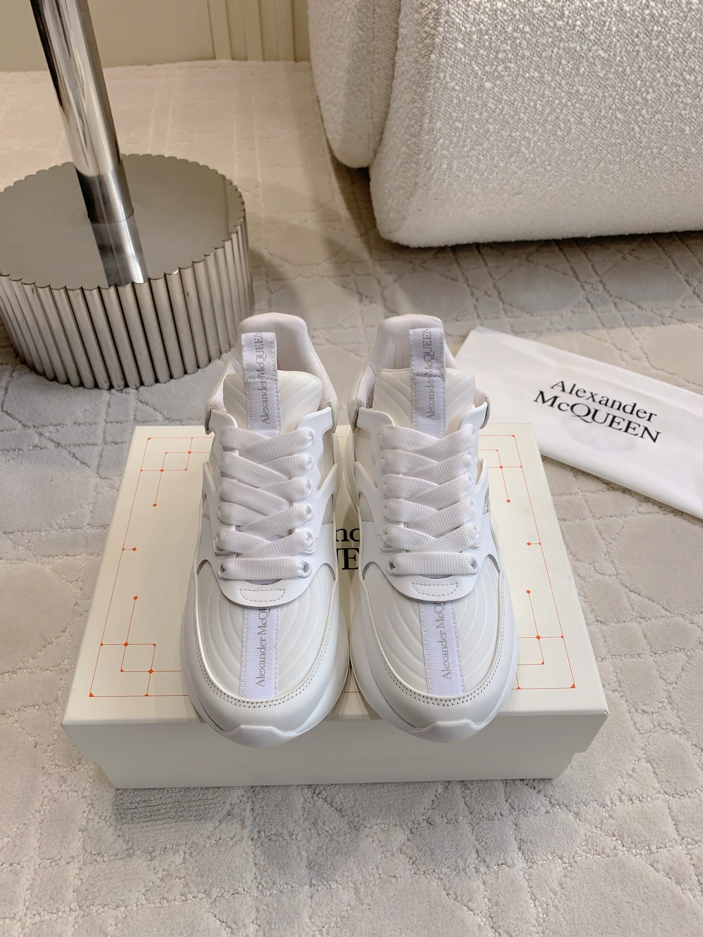 Top Quality Alexander McQUEE Leisure Shoes for Couples, Authentic Details, Various Sizes - 图片 5