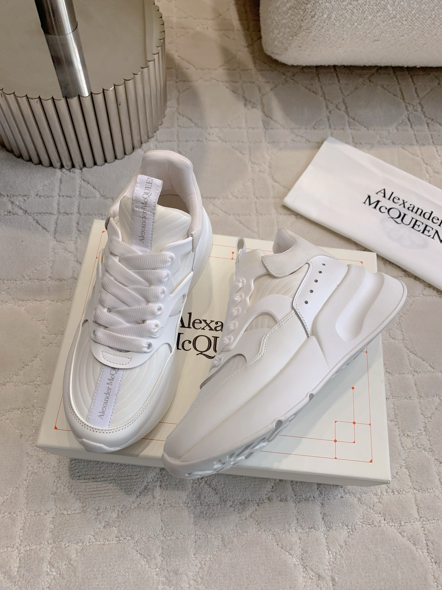 Top Quality Alexander McQUEE Leisure Shoes for Couples, Authentic Details, Various Sizes - 图片 3