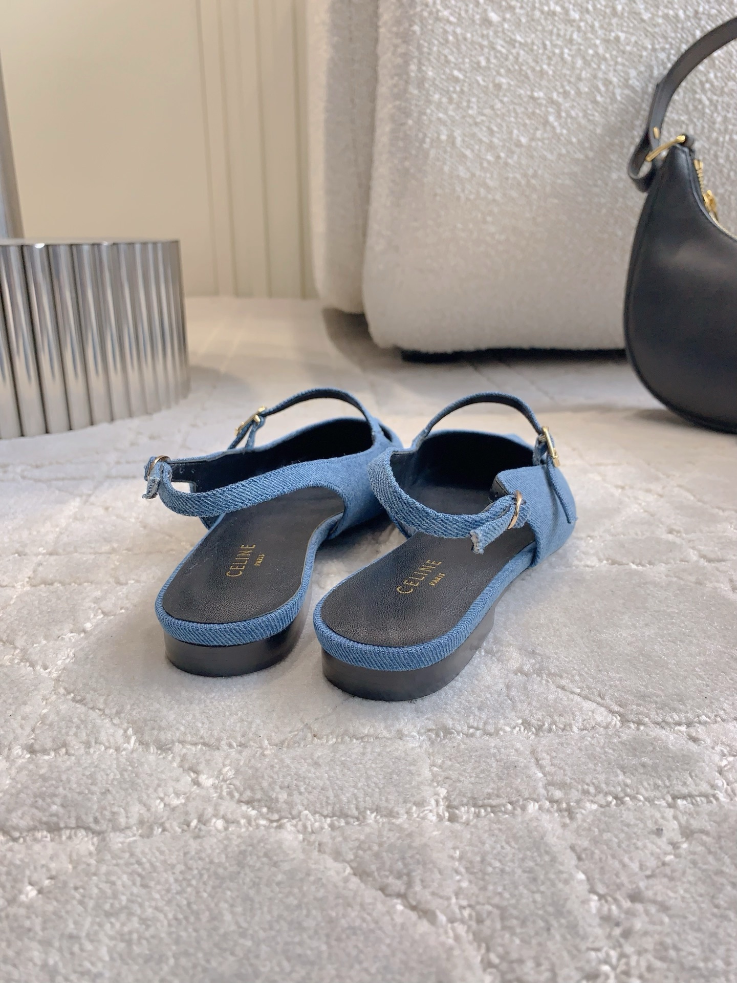 Stylish Leather Flat Shoes by Celin in Sizes 35-39: Shoe-Faced Cowcloth Design - 图片 8