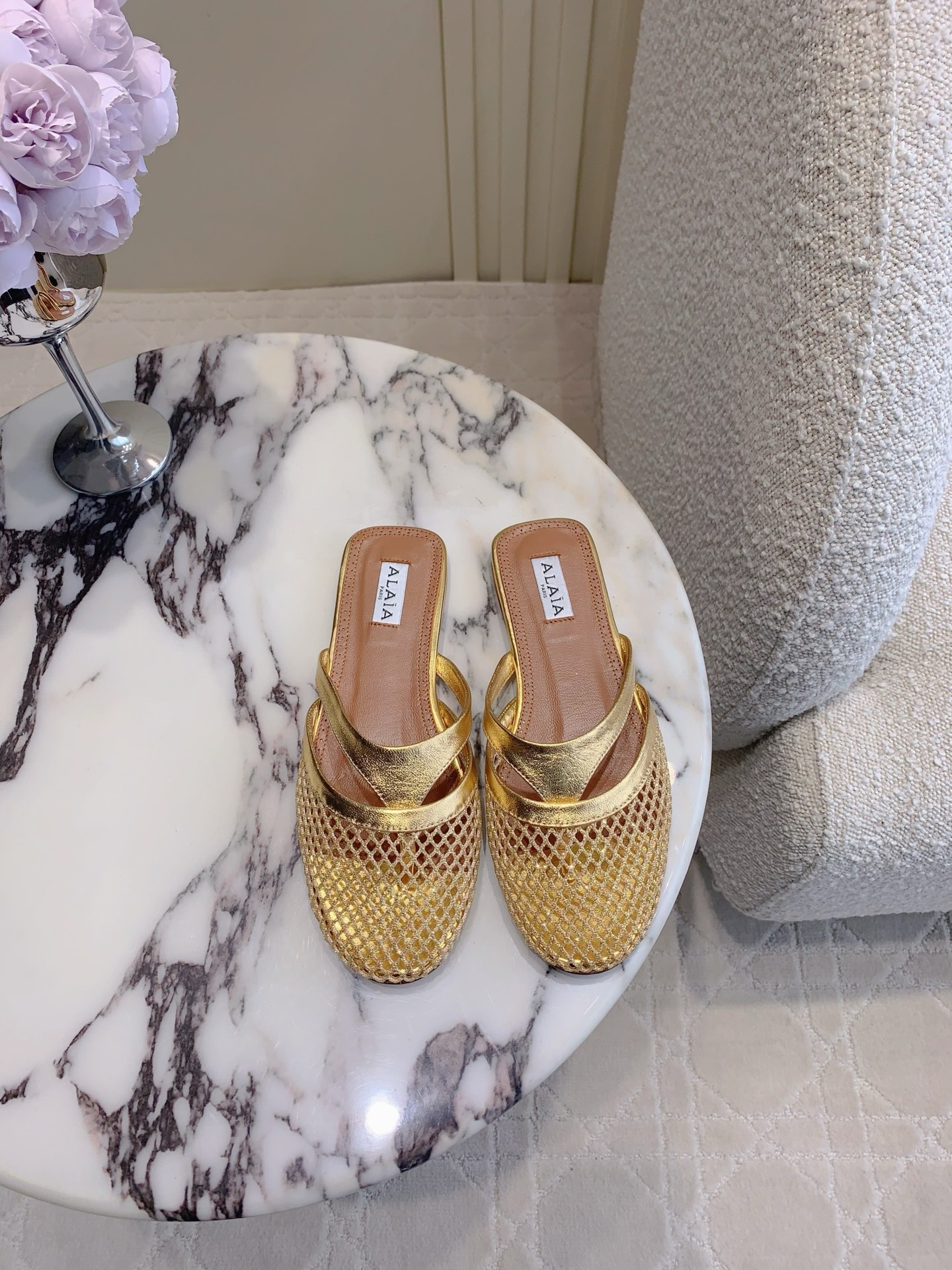 Alaia’s Eccentric Soft Shoes: New Net-Toe Slippers for Comfort and Style