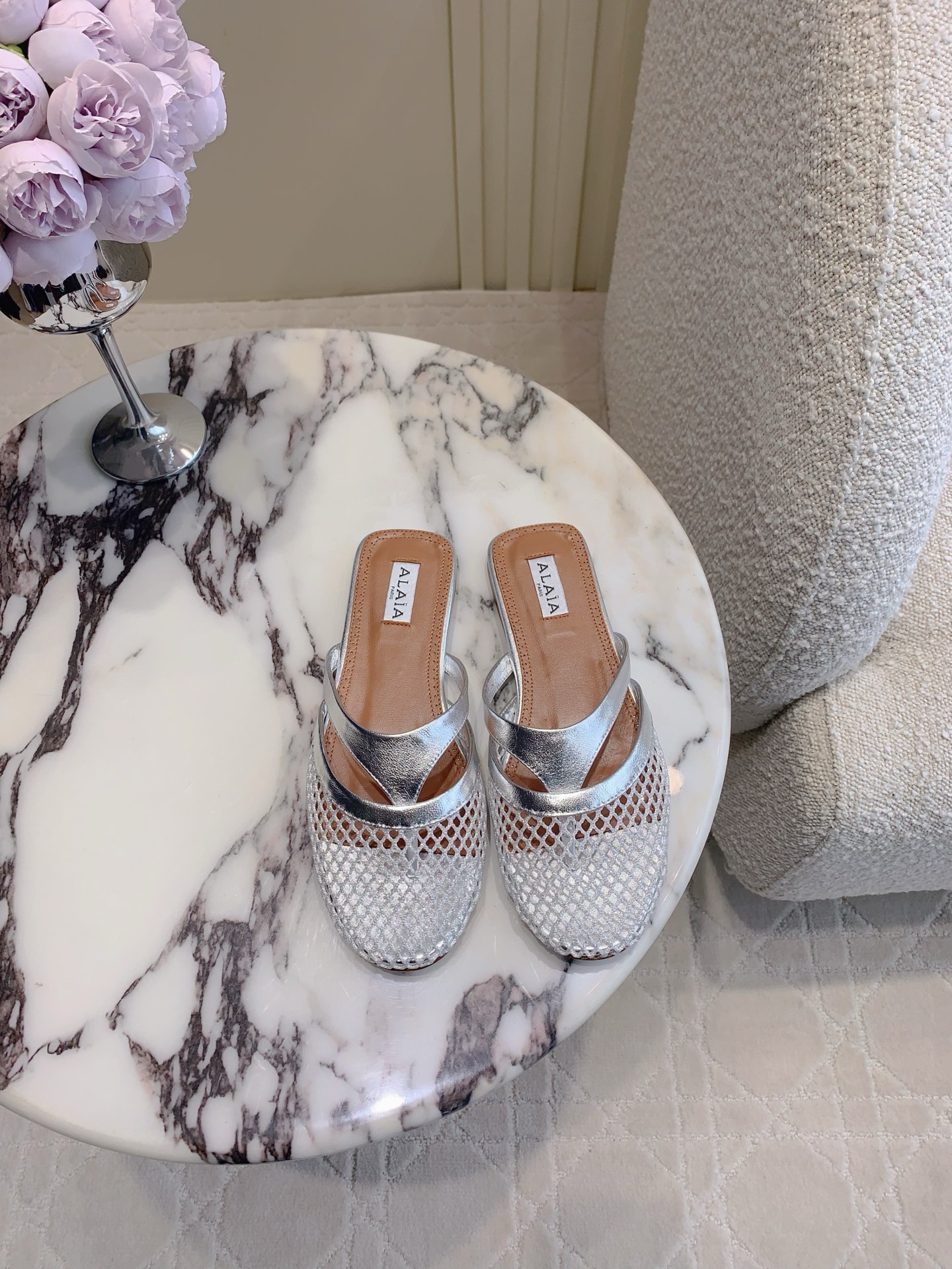 Alaia’s Eccentric and Super-Soft Shoe Collection: 576 New Net Toes and Slippers