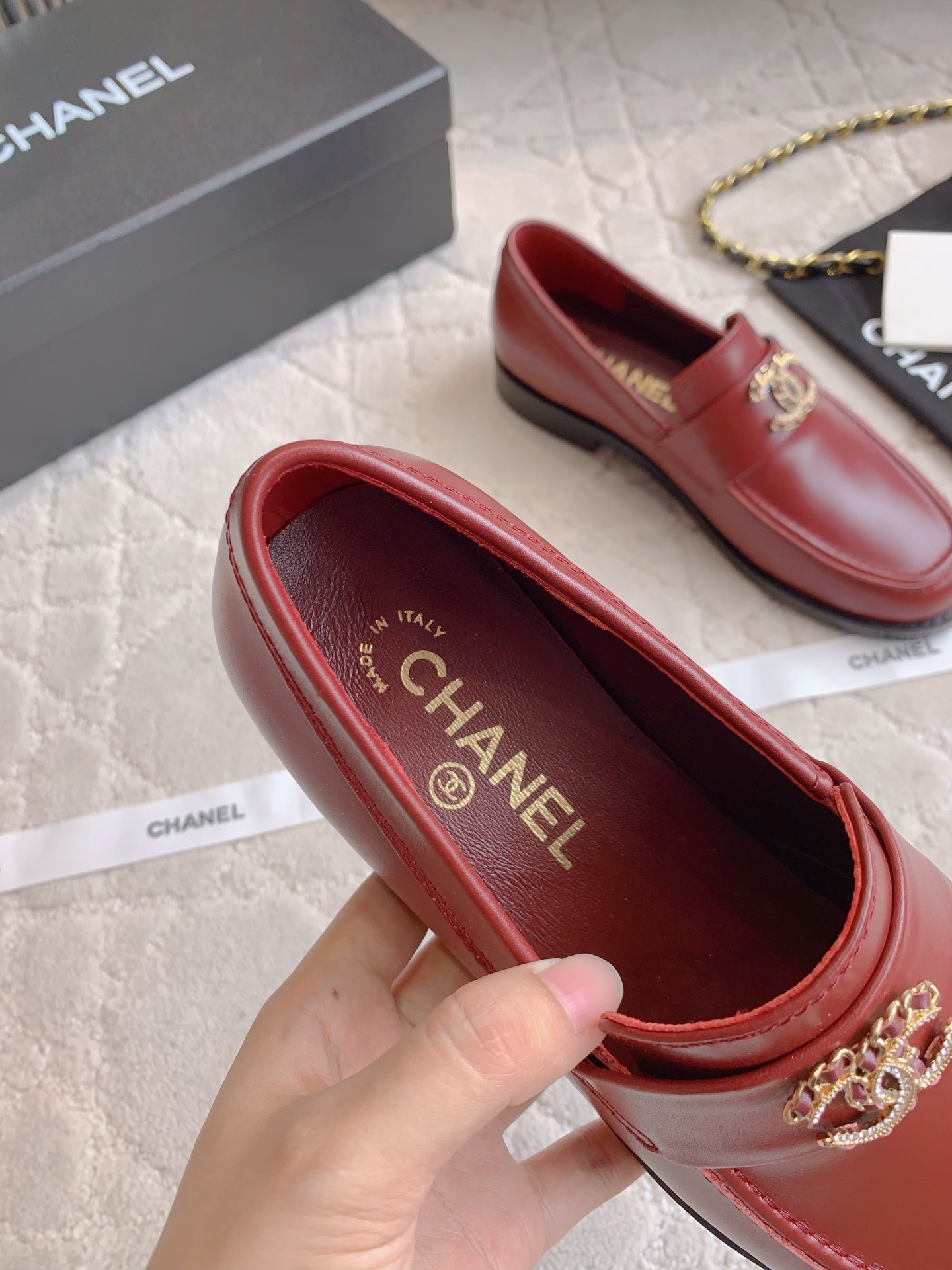 Chanel Loafers with Chain Detail - Classic & Timeless Design 7 i1750223134731 7814 0 5