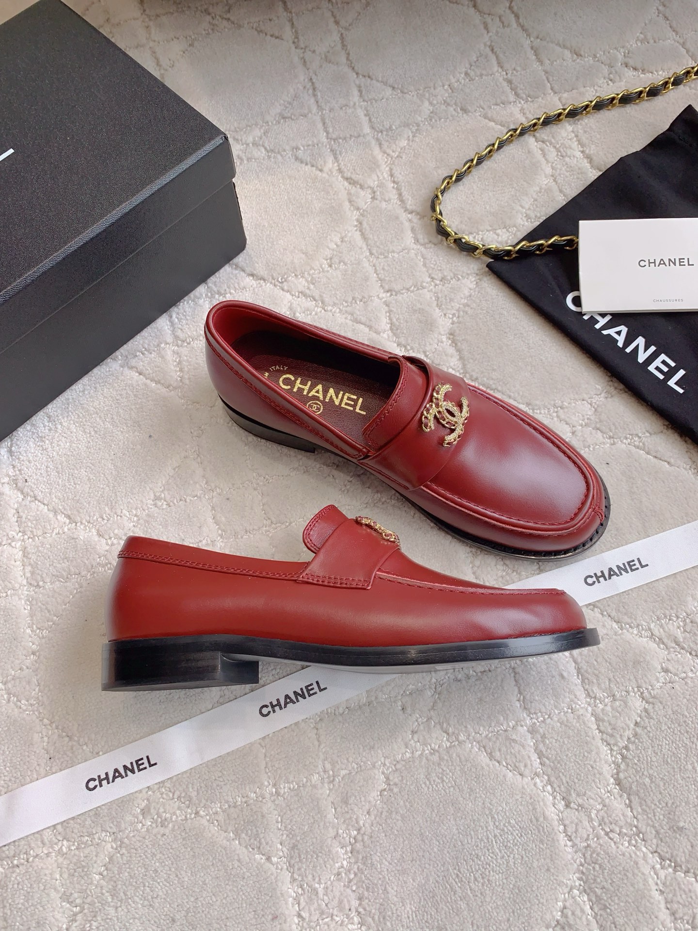 Chanel Loafers with Chain Detail - Classic & Timeless Design 5 i1750223134813 300 0 3