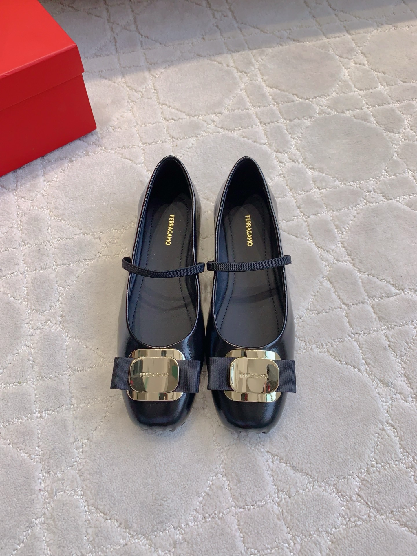 Sophisticated Mary Jane Ballet with Artistic Details and Comfort, Price: $675