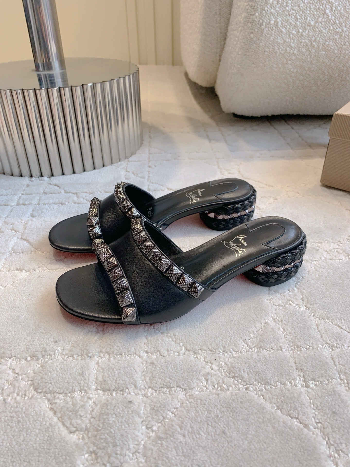 “Christian Louboutin Nailed Sandals: Heavy Work, Classic Punk Style, Price $768”