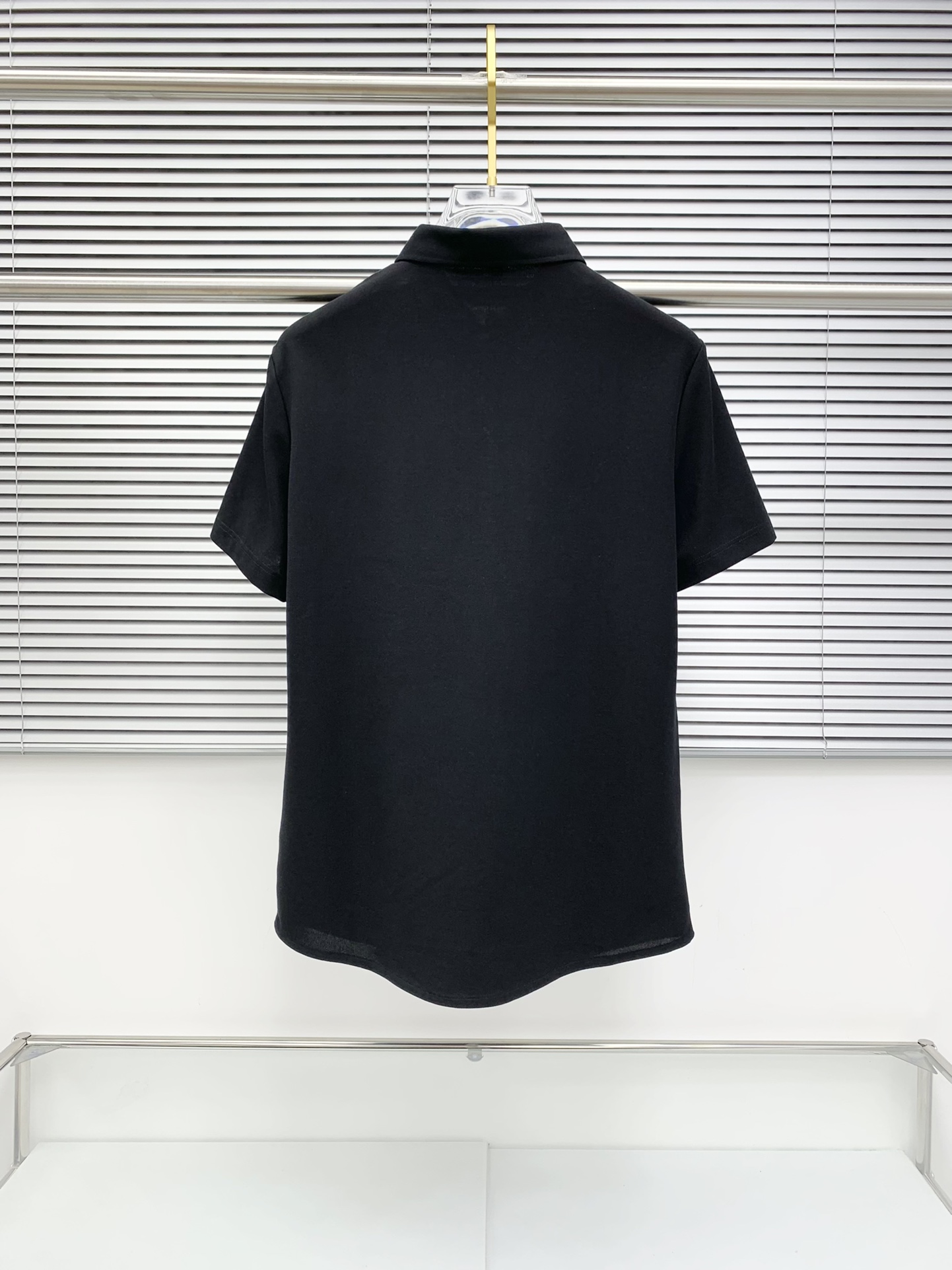 PLV25SS新款春夏短袖翻领T恤Polo，最高版本客供定制高端朱地面料简单时尚款，螺纹拼色螺纹配色超级