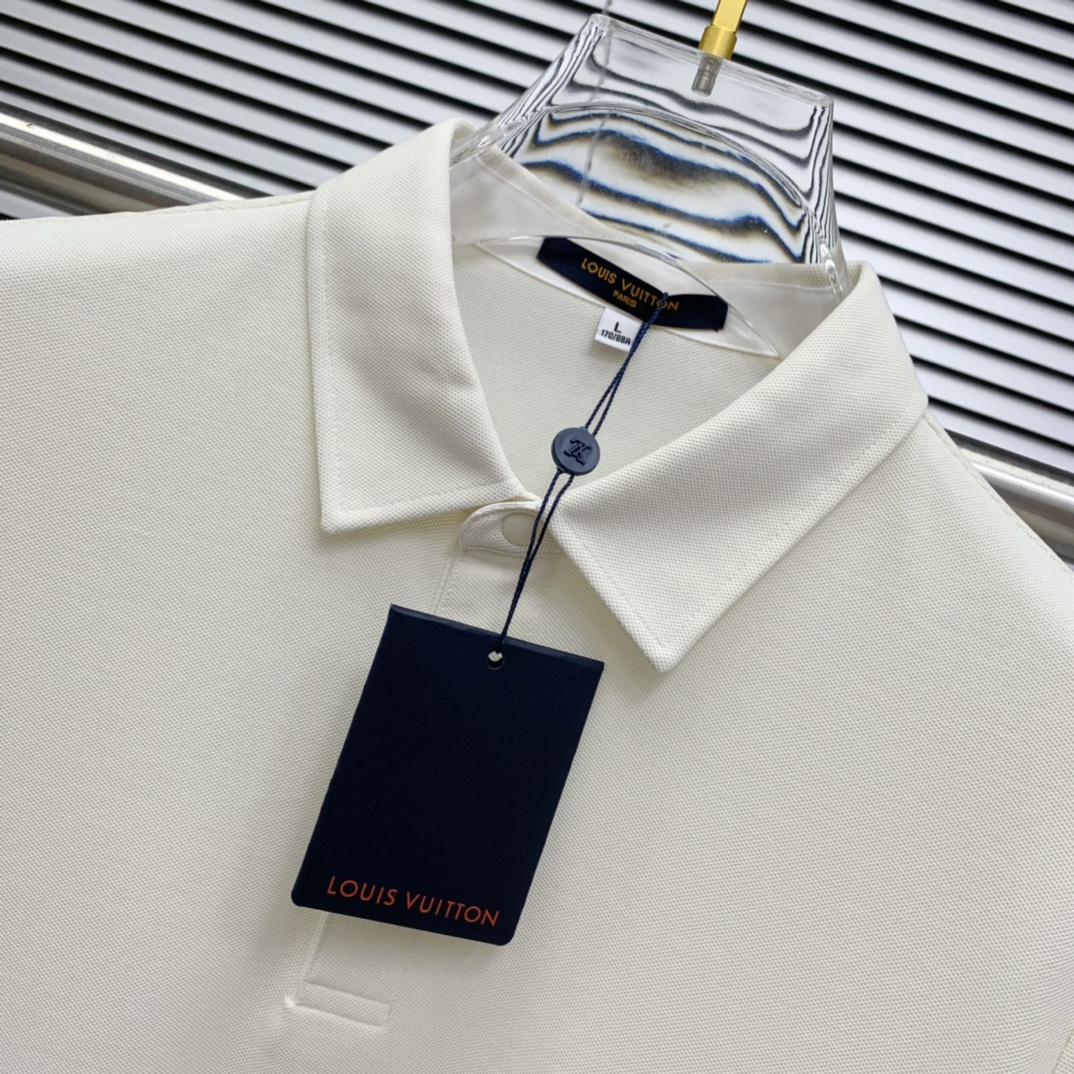 PLV25SS新款春夏短袖翻领T恤Polo，最高版本客供定制高端朱地面料简单时尚款，螺纹拼色螺纹配色超级