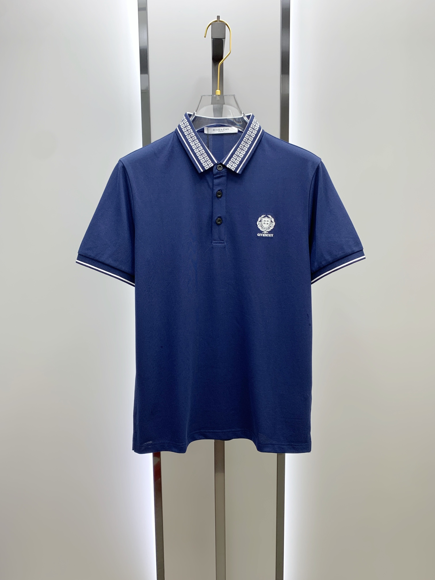 🔥 纪梵希 GIVENCHY 回纹领刺绣短袖Polo衫📏 尺码：M-3XL💎 面料工艺甄选高支精梳珠地棉