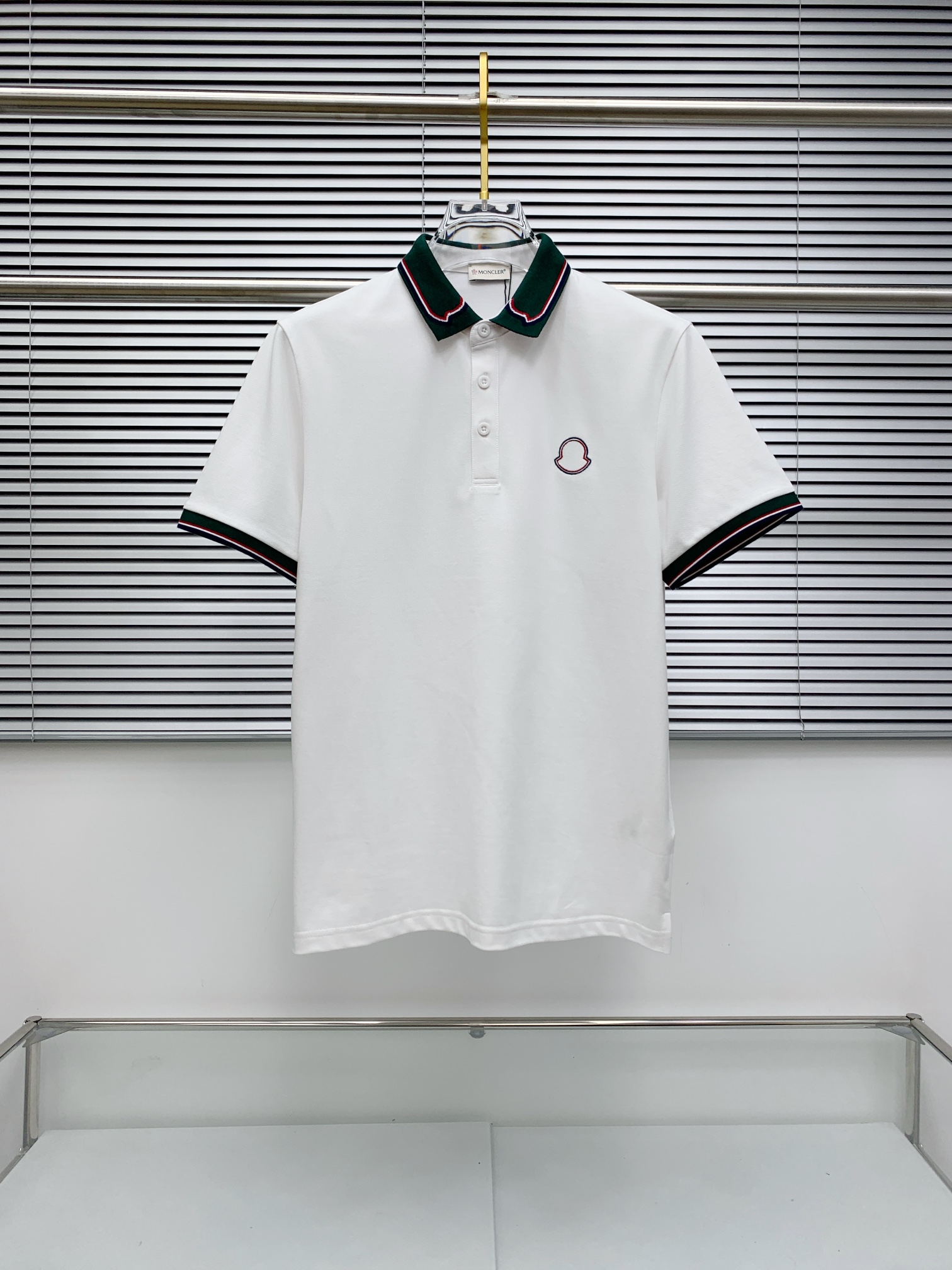 Moncler Clothing Polo T-Shirt Blue White Embroidery Spring/Summer Collection Fashion