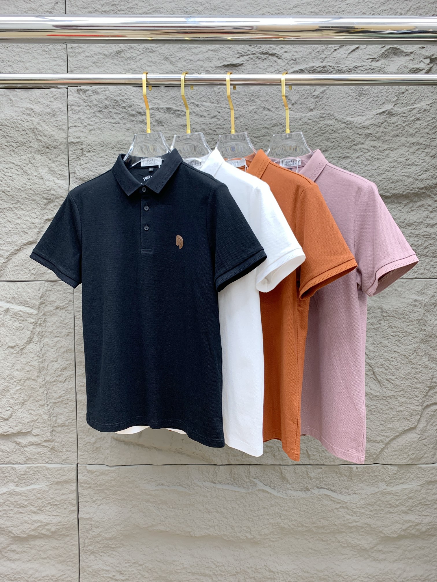 Hermes Clothing Polo Men Cotton Summer Collection Fashion