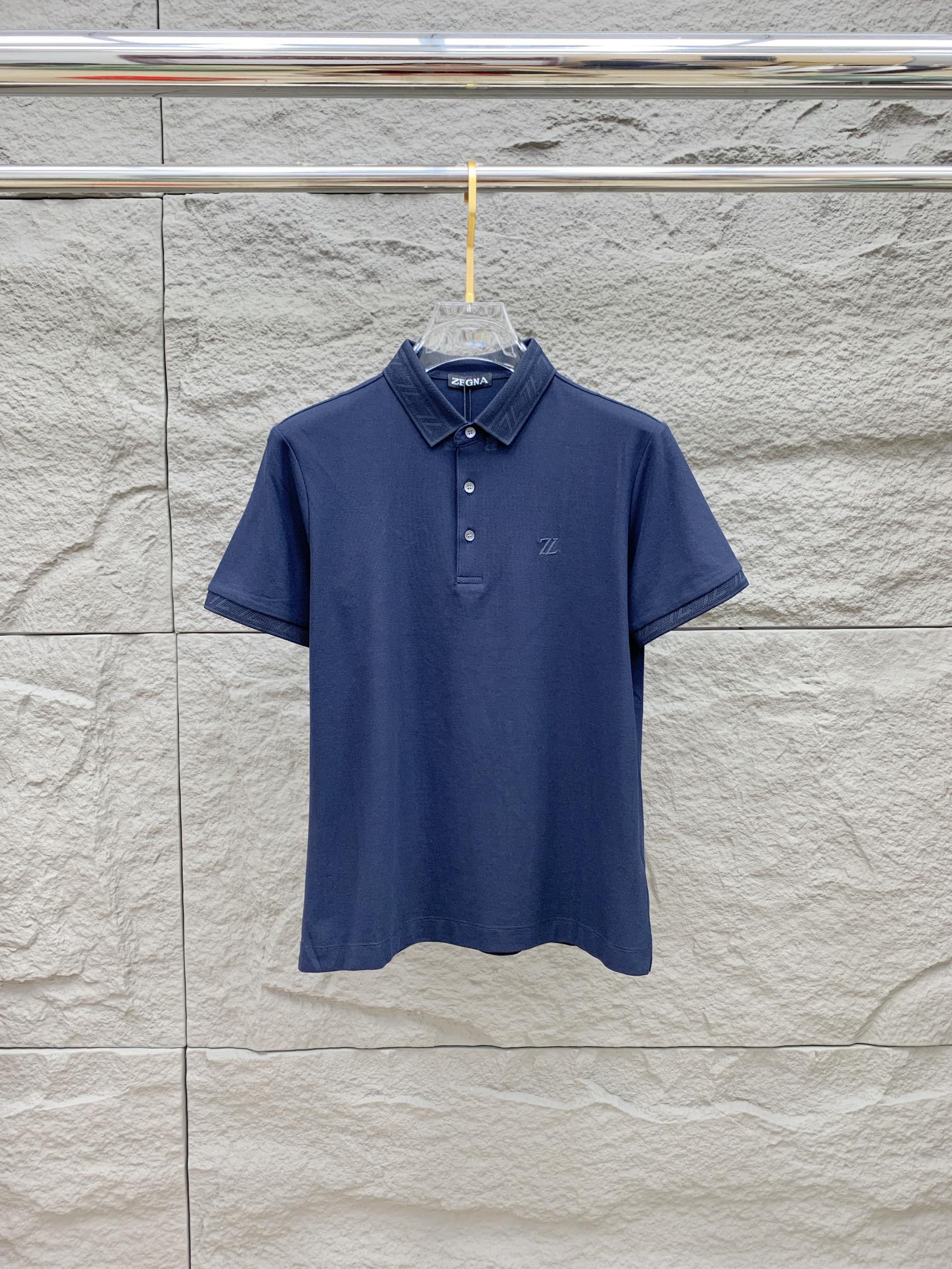 Zegna Spiegelqualität
 Kleidung Polo Männer Baumwolle Sommerkollektion Fashion