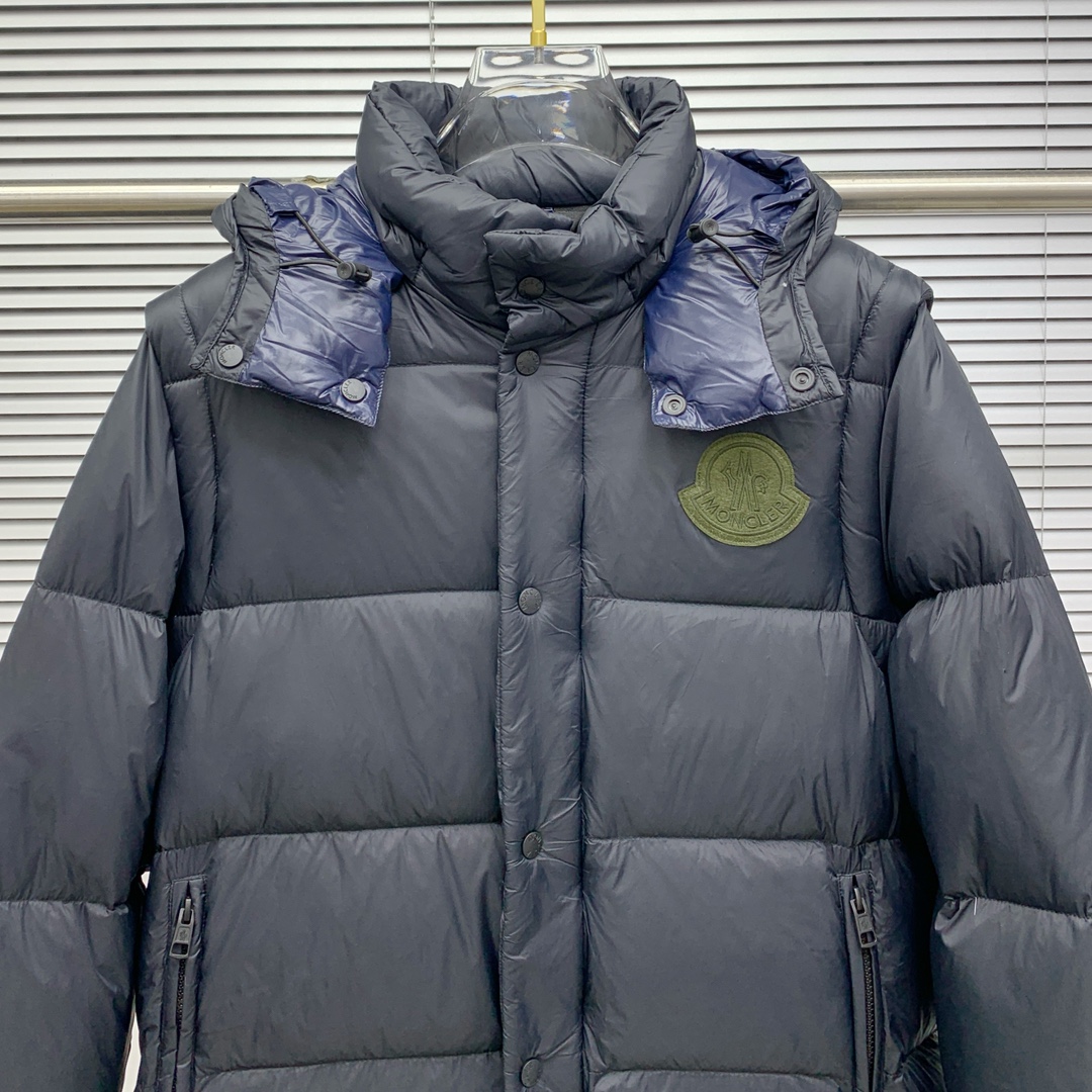 P 蒙口25ss秋冬新款🆕鹅绒羽绒服 （帽子袖子可拆卸）原版1:1订制五金配件全进口原版定制 欢迎专柜对