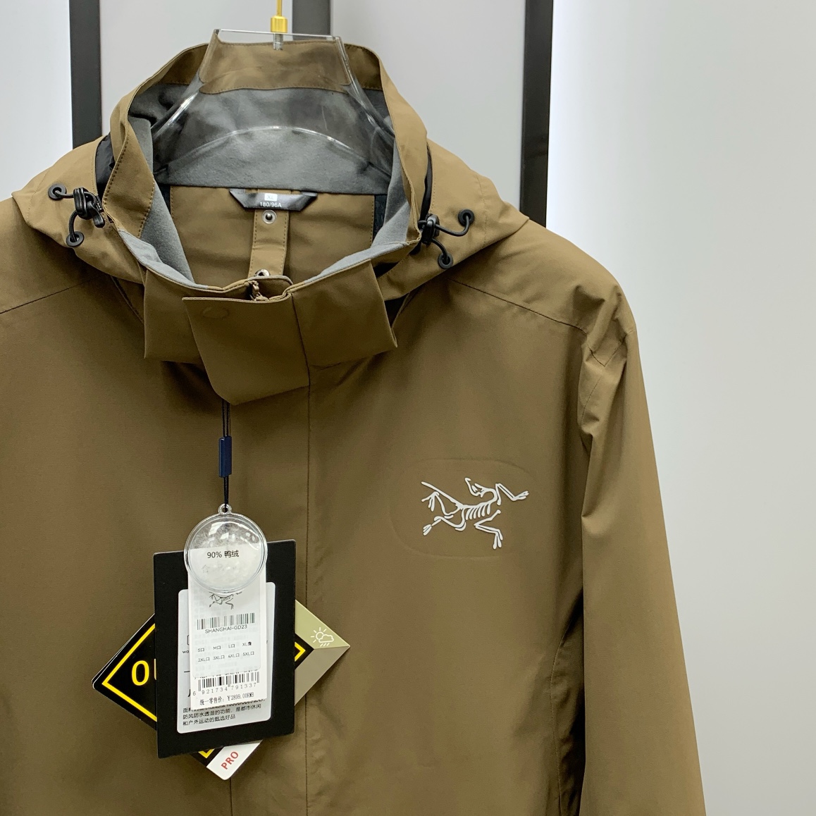 新款来袭 最高版本【始祖鸟】 三合一功能性户外性能 防风，防雨，90绒，ARCTERYX 始祖鸟硬壳顶级