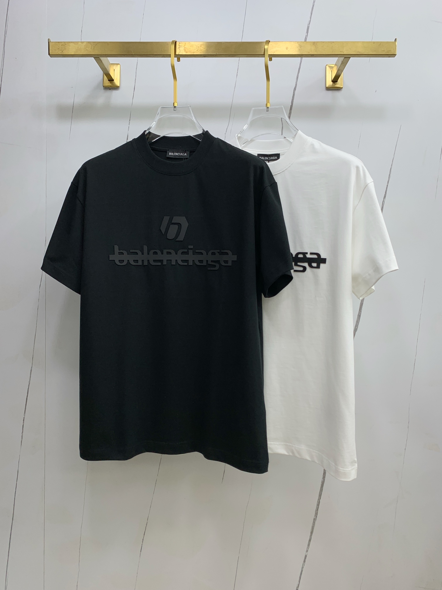 Balenciaga Clothing T-Shirt Men Cotton Fall/Winter Collection Fashion Short Sleeve