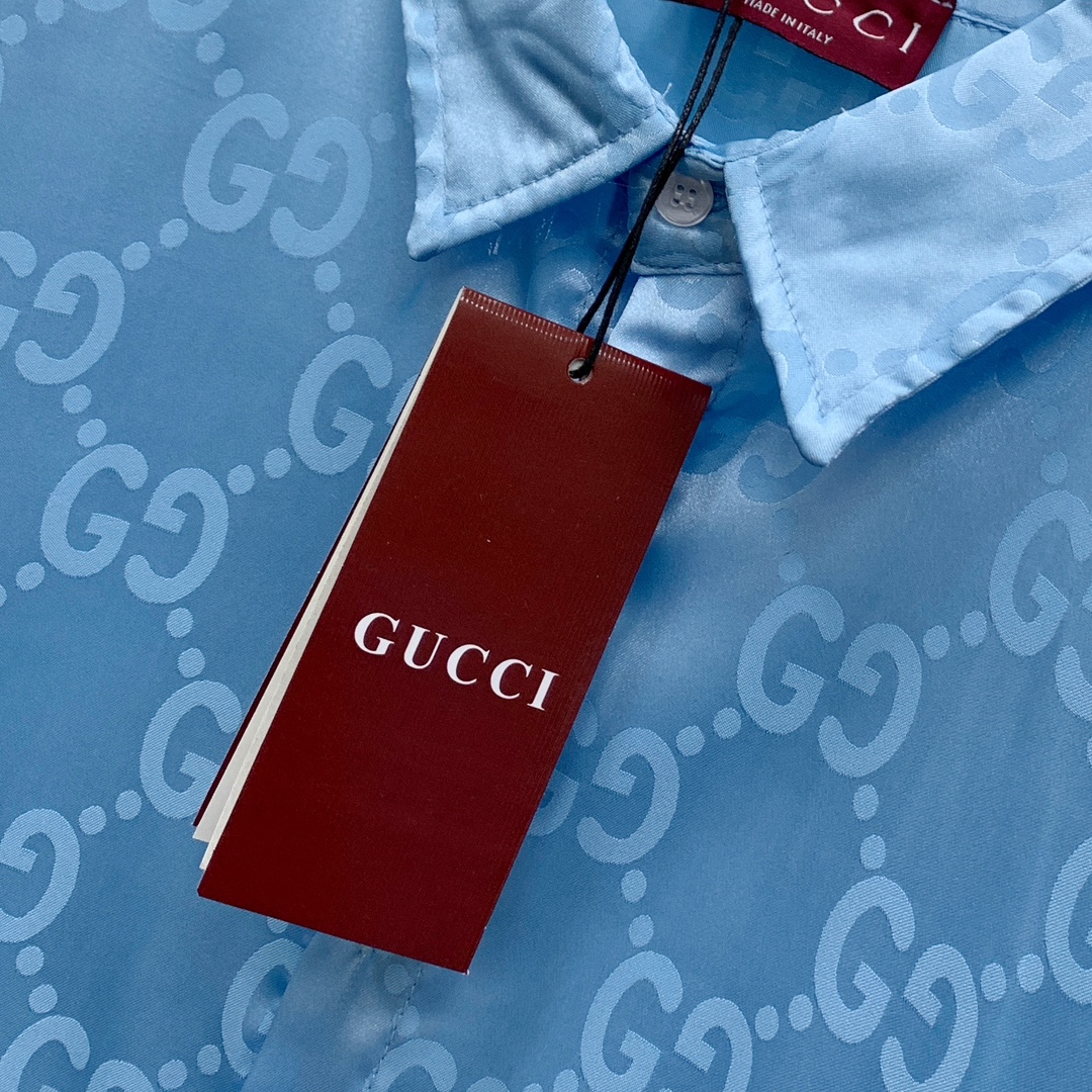 Gucci Print Short Sleeve Shirt Set - Summer Collection, Premium Quality 5 i1740066919 2 0