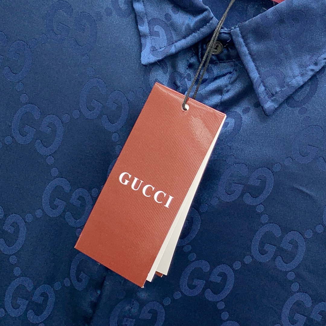Gucci Print Lapel Short Sleeve Shirt Set - High-End Summer Style 5 i1740066936 6477 6
