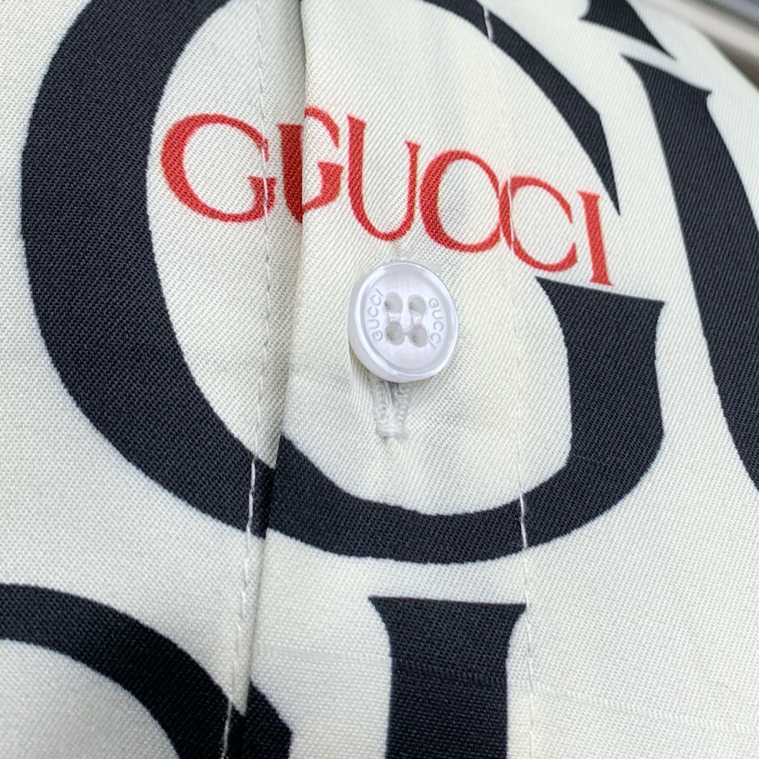 Gucci Print Short Sleeve Shirt Set: High-End Summer Style, Breathable Fabric 7 i1740067055 1576 0