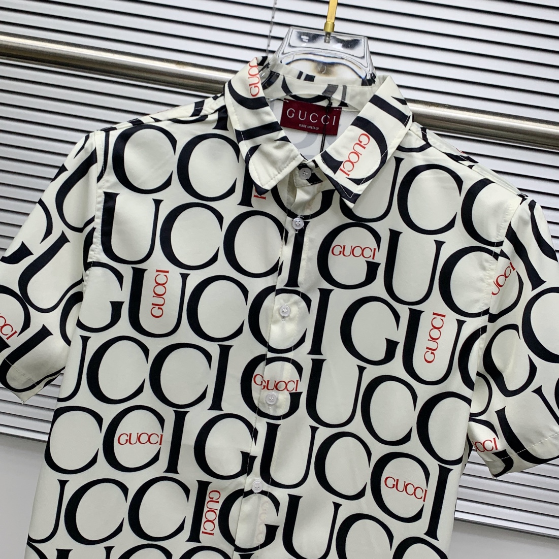Gucci Print Short Sleeve Shirt Set: High-End Summer Style, Breathable Fabric 4 i1740067055 9119 0