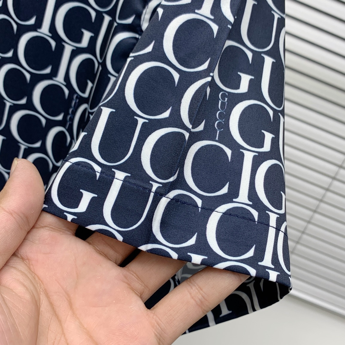 Gucci Print Short Sleeve Shirt Set - High-End Summer Collection 6 i1740067088 7698 7