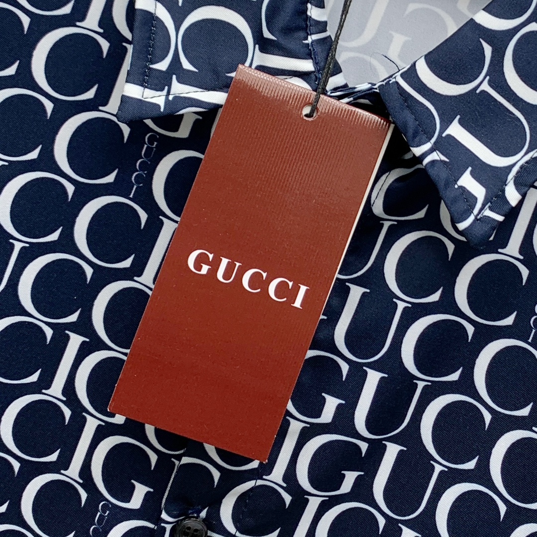 Gucci Print Short Sleeve Shirt Set - High-End Summer Collection 5 i1740067092 7953 0