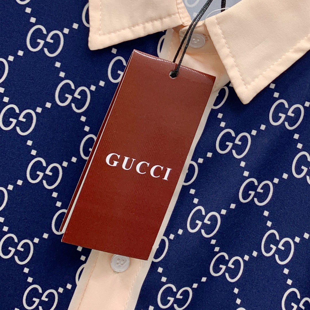 Gucci Print Short Sleeve Shirt Set - High-End Summer Collection 5 i1740067557 3814 5