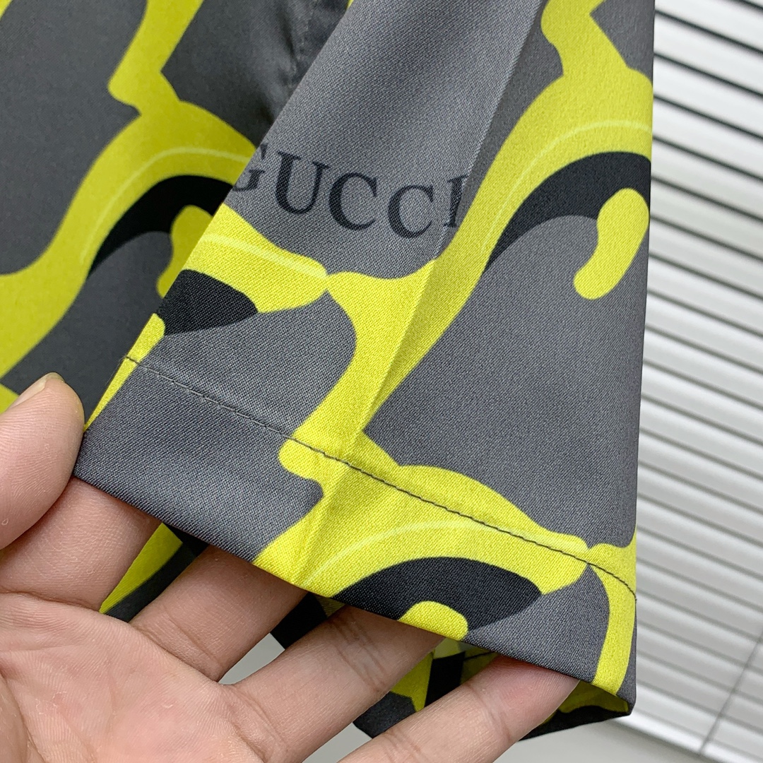 Gucci Print Short Sleeve Shirt Set - High-End Summer Style (M-3XL) 6 i1740067587 3551 0